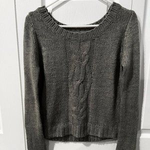 Grey Knit Top